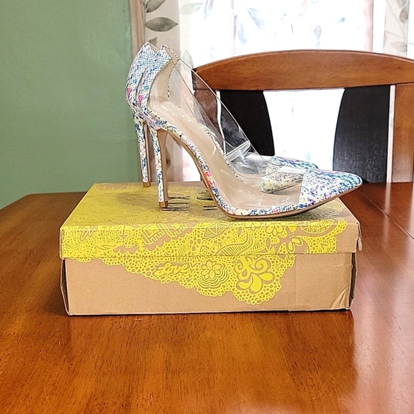 Mix no 6 colorful see through 4 inch heels - Picture 6 of 7